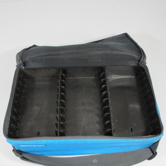Case Logic 2 Sided Audio Cassette Tape Carry Case 60 Tape Capacity Blue VTG - Picture 3 of 10
